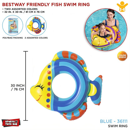 Bestway Friendly Fish Swim Ring (32"X30")