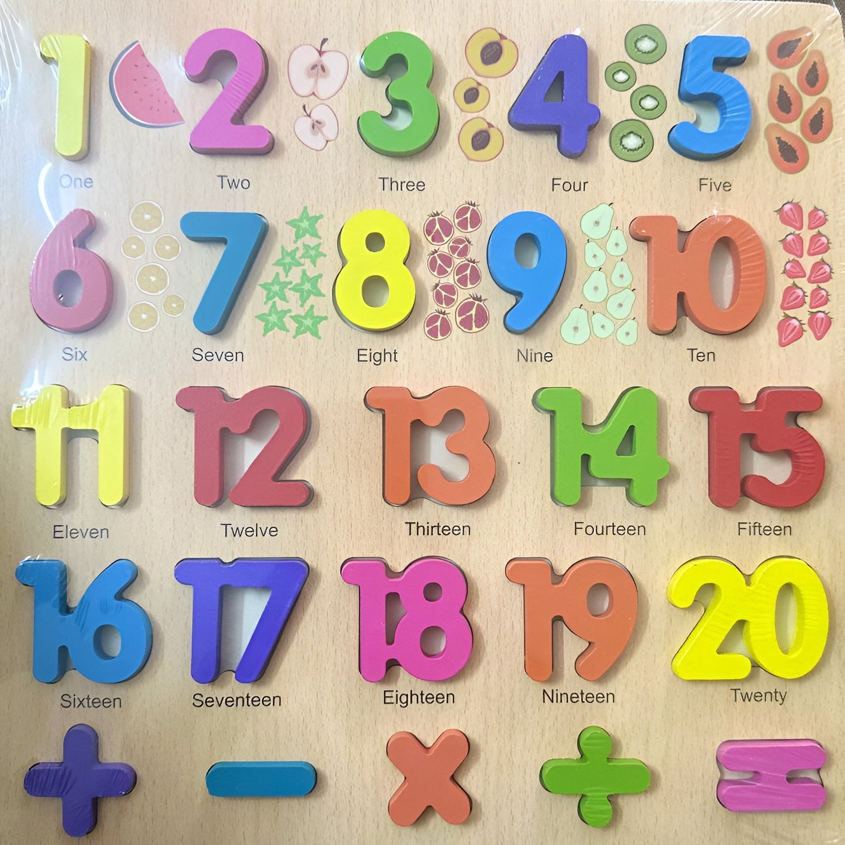 Numbers Wooden Board (Large)